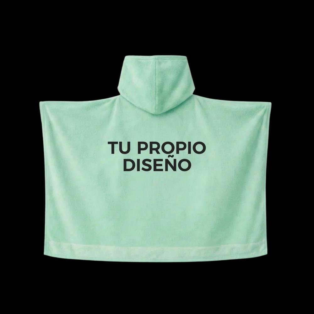 Salida de Baño Infantil con Gorro Personalizado — Verde
