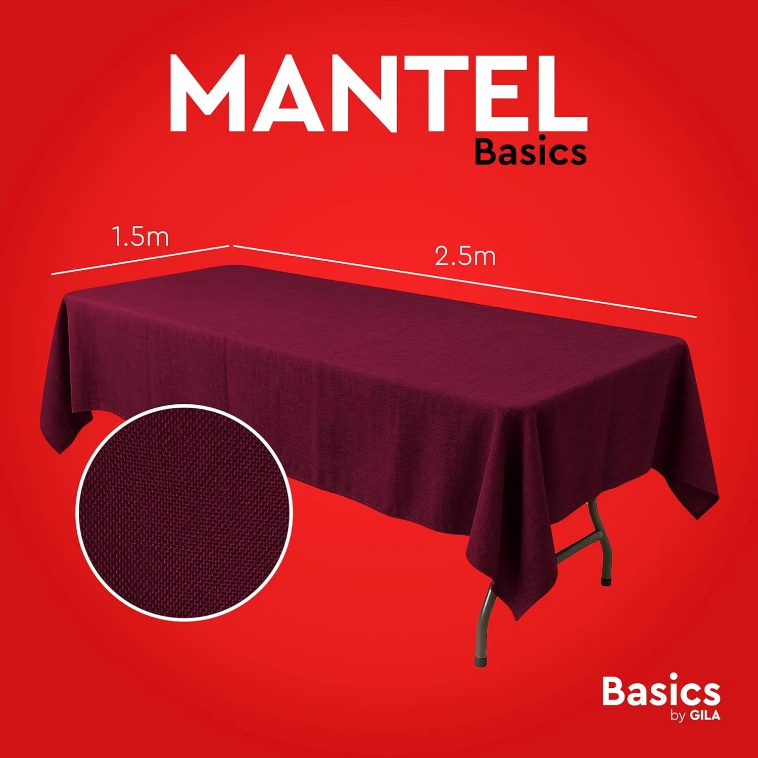 Mantel Rectangular 2.50m × 1.50m — Negro — Manteles 2.50m × 1.50m