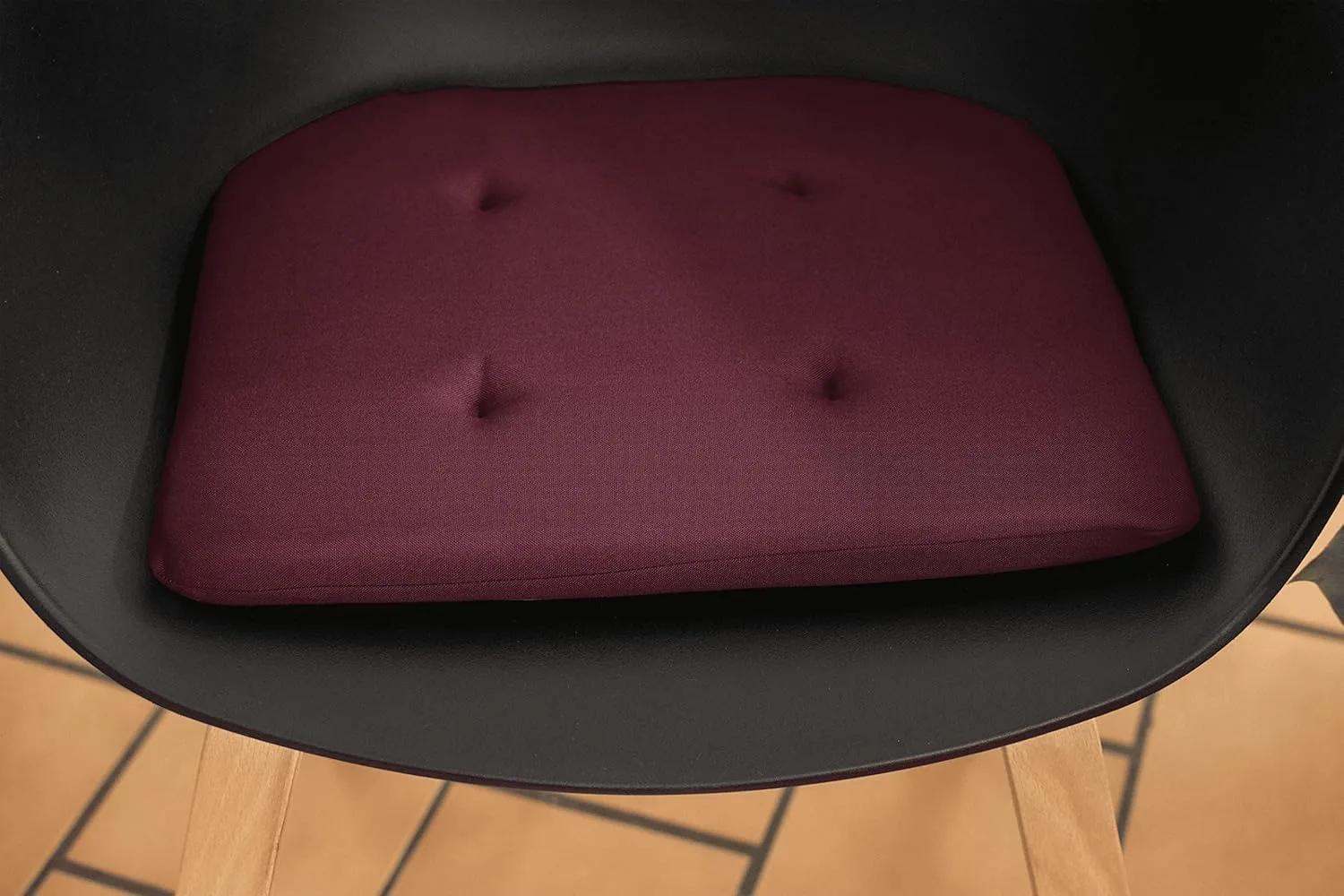 Cojín para Silla Capitonado — Tinto (Set 4 Piezas) — Cojines