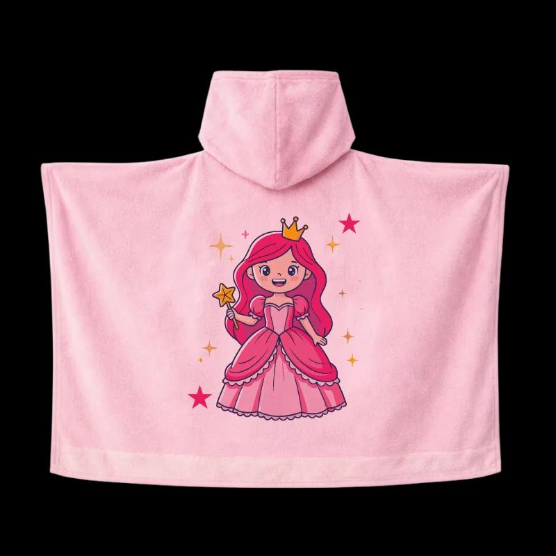 Salida de Baño Infantil con Gorro Rosa — Princesa | SKU: P04 — Toallas salida de baño