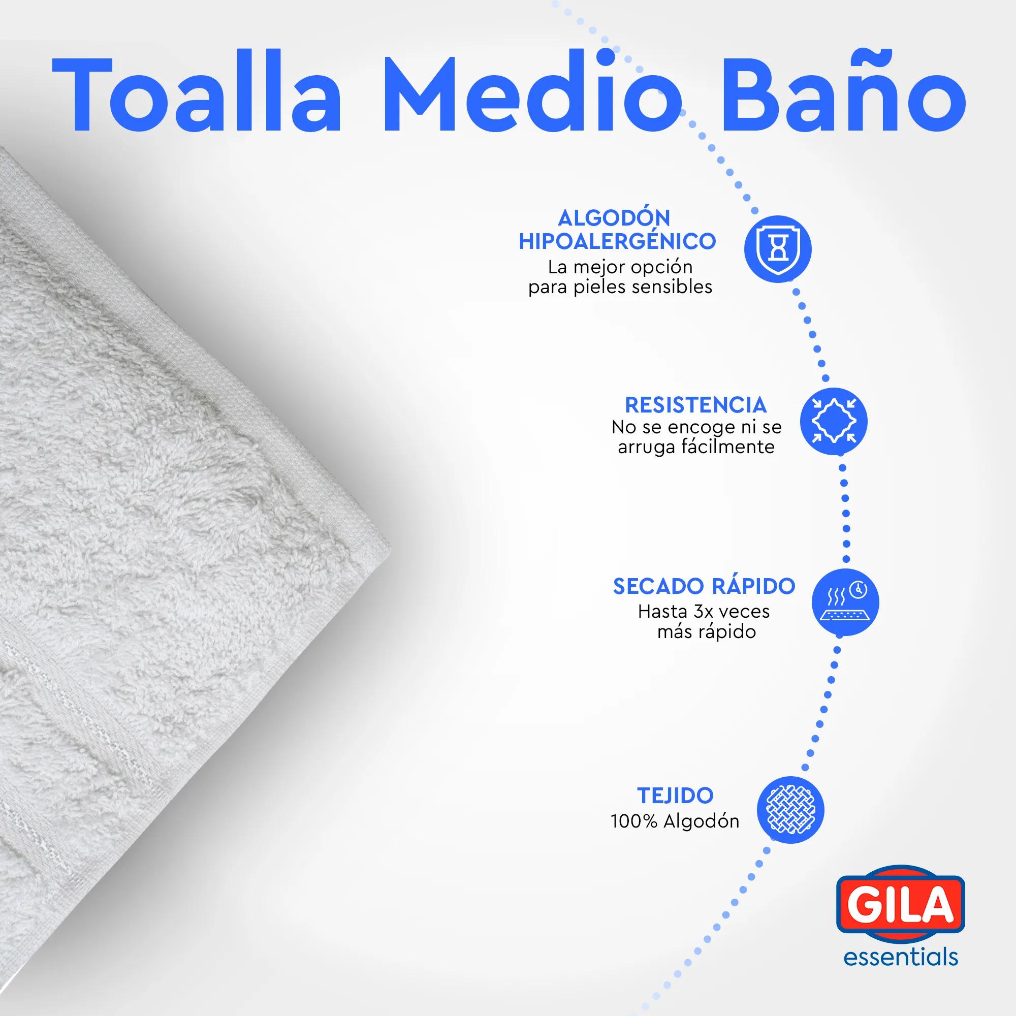 Toalla Medio Baño Azteca 4 – 400 g — Toallas