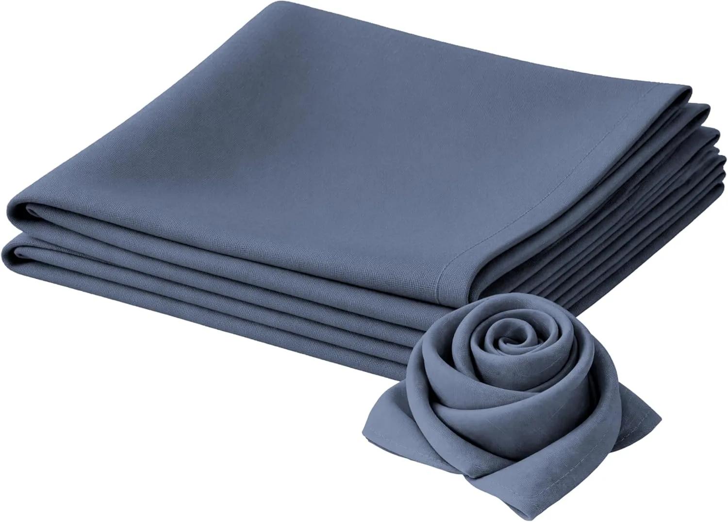 Servilleta de Tela 45×45cm — Azul Metálico