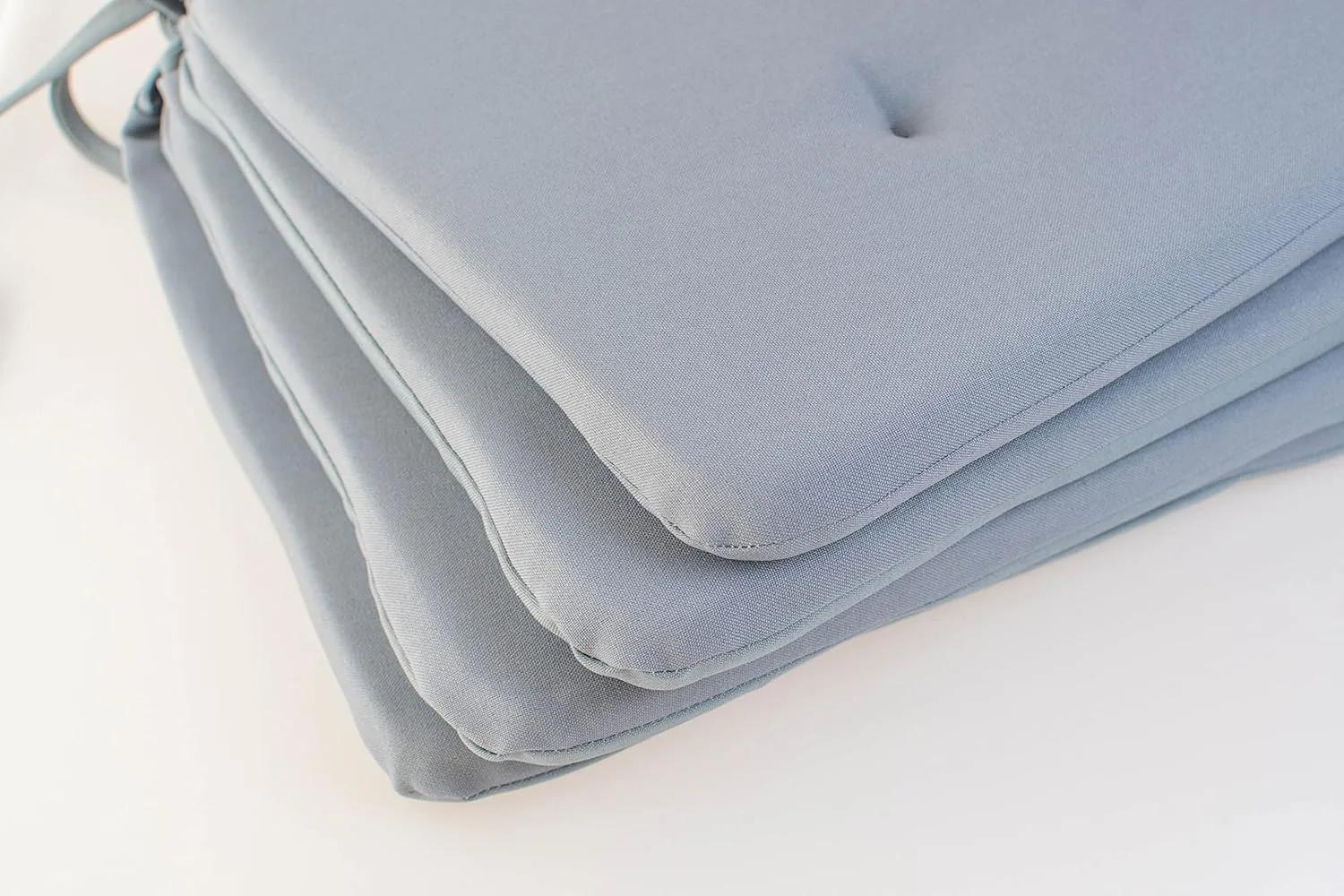 Cojín para Silla Capitonado — Gris (Set 4 Piezas) — Cojines